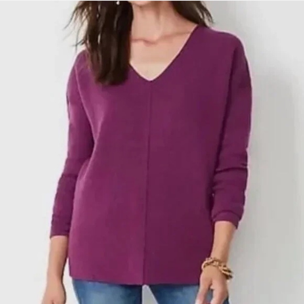 J Jill Majestic Pink Sapphire Sweater
